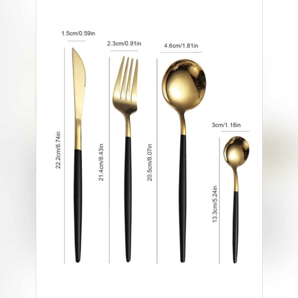 24 piece stainless steel cutlery - Picture 2 of 4